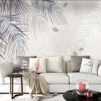 [hot]Custom Photo Wall Mural Modern Hand Painted Abstract Art Plant Leaf 3D Bedroom Living Room TV Background Wallpaper Wall Covering