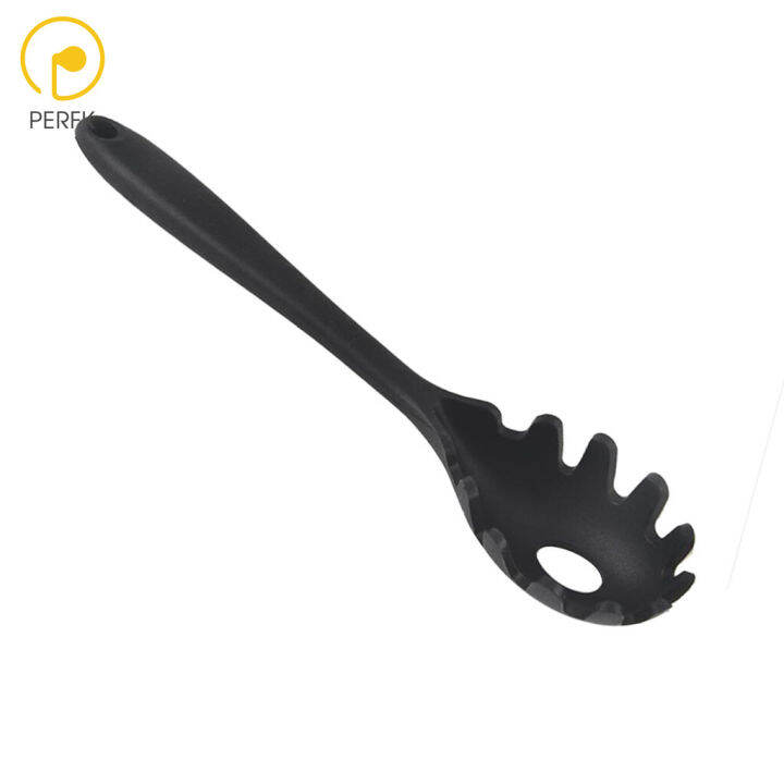 Perfk Silicone Pasta Fork Spaghetti Spoon Server Tongs Noodles Fork | Lazada