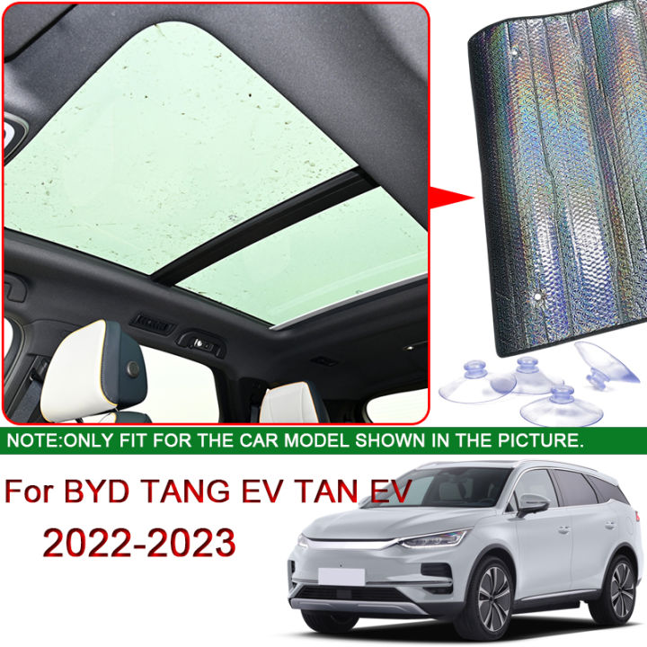 สีสันสะท้อนแสงรูปแบบสำหรับ-byd-tang-ev-tan-ev-2022-2023-2024ม่านบังแดดรถยนต์-uv-ป้องกันผ้าม่านรถซันรูฟ-sun-shade-cover