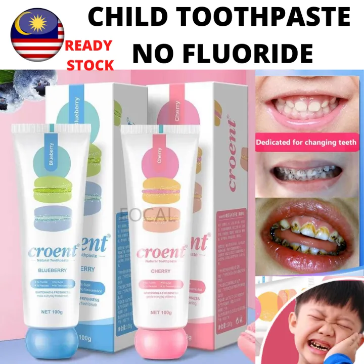 【Local stock】Baby toothpaste without fluoride, antimoth and anti