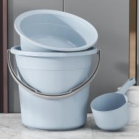 [COD] water storage portable plastic bucket thickened large bath dormitory laundry basin set car wash