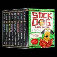 ชุดหนังสือStick Dog 1-8ภาษาอังกฤษดั้งเดิม,หนังสือสำหรับเด็กหนังสือเรื่องสะพานหนังสืออ่านภาษาอังกฤษนอกหลักสูตร