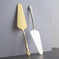 【hot】 Gold Shovel Spatula Baking Pastry Tools Wedding Serve Decorating Restaurant Silverware