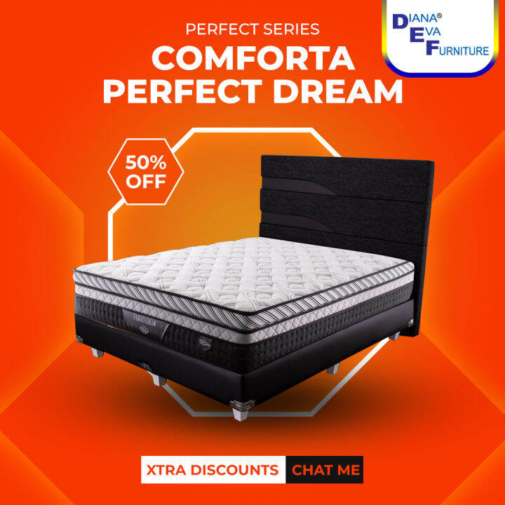 Comforta Perfect Dream Set Veloz Kasur Springbed | Lazada Indonesia