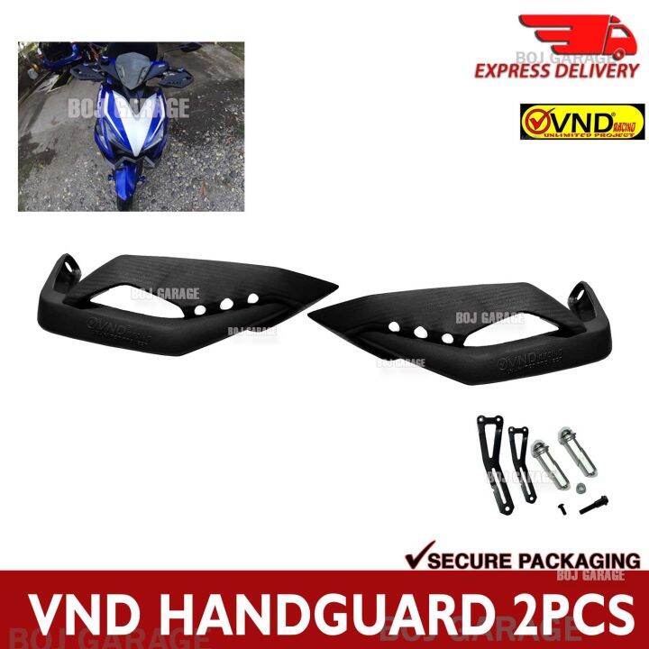 AEROX HAND GUARD VND BRAND 2 PCS BLACK WITH BOLTS INCLUDED | Lazada PH