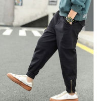 New Sale Spring Autumn Teenage Children Boys Pant 2022 Warm Fashion Elastic Waist Pants Casual Kids Boy Long Trousers 3 Colors