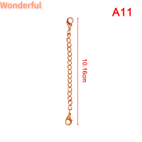 ?【Lowest price】Wonderful ตัวต่อขยายโซ่หางกุ้งตะขอเกี่ยวสำหรับการทำเครื่องประดับ DIY การทำสร้อยข้อมือสร้อยคอ