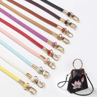 40120cm New Solid Long PU Leather Metal Chain Shoulder Bag Buckle Handle DIY Purse Strap Handbags Belts Strap Bags Accessory