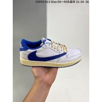 2023 original [premium promo] Travis Scott X Fragment X j 1 A J 1 low casual low top sneakers