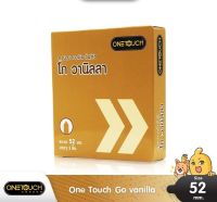 netouch Go Vanilla ถุงยางวันทัช โก วานิลลา มีกลิ่นหอมอ่อนๆ ผิวเรียบ ขนาด 52 mm. (1 กล่อง) 3 ชิ้น