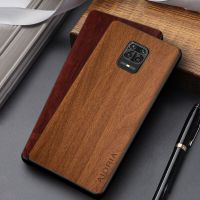 Case for Xiaomi Redmi Note 9 Pro 9S funda unique design lightweight wooden pattern PU leather cover for Redmi 9A 9C 9 Prime Case Electrical Safety