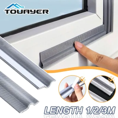 1/3m Self-Adhesive Window Sealing Strip Weather Soundproofing Sound Insulation Anti Air Leak Door Bottom Crack Gap Sticking Tape