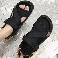 รองเท้าแตะ รัดส้น แนวแฟชั่น พื้นยาง ยอดนิยม รองเท้าแตะแฟชั่นผู้หญิง Casual Style Women Summer Fashion Lace Up Sandals Cute Flat Comfortable Sandals Shoes