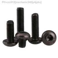 20/50Pcs ISO7380 M2 M2.5 M3 M4 M5 M6 Grade 10.9 Black Hex Socket Round Button Head Screws Black Nickel