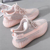 casual breathable coconut flying knitting shoes womens summer season new Korean version of soft bottom Joker student light running sneakers