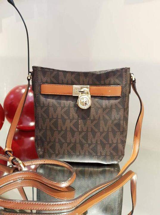 Hamilton Monogram Traveler Crossbody Bag - Brown | Lazada PH