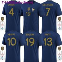 ✓☁✙ 22x23 YS2 22-23 World Cup France Home Jersey Football Tshirts Mbappe Griezmann Kante Varane Benzema Sports Tee SY2