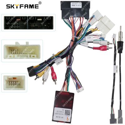 SKYFAME Car 16pin Wiring Harness Adapter Canbus Box Decoder For KIA Sorento L KX5 Sonata Android Radio Power Cable HY-SS-04
