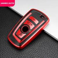 ❈☼☌ Jameo Auto TPU skórzany uchwyt na kluczyk samochodowy przypadku pokrowiec na BMW F20 F30 G20 F31 F34 F10 G30 F11 X3 F25 X4 I3 M3 M4 1 3 5 serii