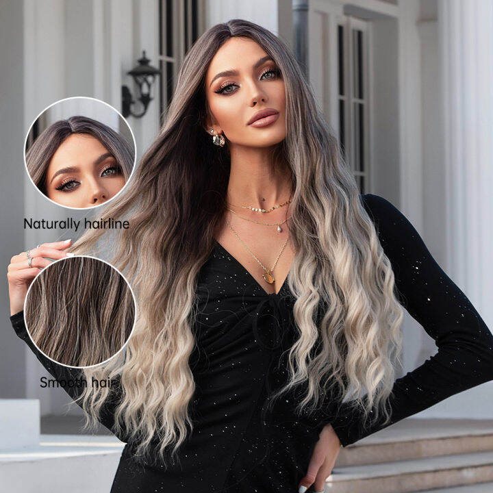 alan-eaton-long-curly-wavy-synthetic-wigs-สำหรับผู้หญิงสีน้ำตาลถึงสีบลอนด์-ombre-วิกผม-ntural-middle-parted-party-วิกผมทนความร้อน