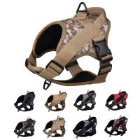 Reflective Outdoor Pet Chest Harness Dog Camouflage Printed Breathable Harness Supplies Medium Large Dogs Apparel Accessories