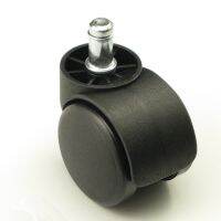 Black Plastic  Replacement Swivel Casters 50mm Office Revolving Chair Sofa Wheels Rolling Roller Caster Furniture Hardware Parts Furniture Protectors