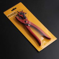 5 Hole Leather Belt Hole Punch Plier Leather Punchers Eyelet Puncher Revolve Sewing Machine Bag Setter Tool Pliers Tools Sewing Machine Parts  Accesso