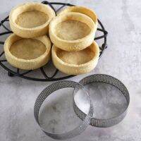 【hot】 110x20mm Round Perforated Tart 304 Tartlet Mold Make Fruit Egg ！ 1