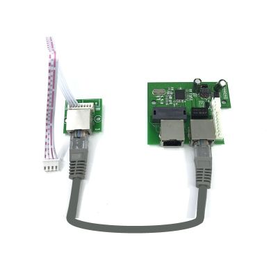 OEM แผงวงจรเครือข่ายแลนเอเธอร์เน็ต3พอร์ตขนาดเล็กแบบฟาสต์10/100Mbps Pcb3สองชั้น Rj45สวิตช์ JHJ3825พอร์ต5V 12V ส่งตรงจากโรงงาน