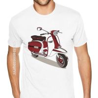 90S Lambretta Vespa เสื้อ Tshirt ชายขนาด Kawaii Tees ออกแบบเสื้อผู้ชาย T เสื้อออกแบบผ้าฝ้าย Tees ฟิตเนสกระชับS-5XL