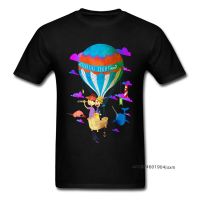 Summer Men T Shirt Celestial Light T-Shirt Hot Air Balloon Cartoon Print Top Tshirt Autumn Tees New Design Lovers Cotton Tops