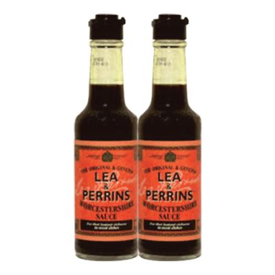 สินค้ามาใหม่! ลีแอนด์เพอร์รินส์ ซอสเปรี้ยว 150 มล. x 2 ขวด Lea&amp;Perrins Worcestershire Sauce 150 ml x 2 Bottles ล็อตใหม่มาล่าสุด สินค้าสด มีเก็บเงินปลายทาง