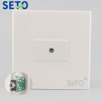 SeTo 86 Type Single Port 3.5mm Audio Earphone Connector Wall Plate Socket Keystone Faceplate