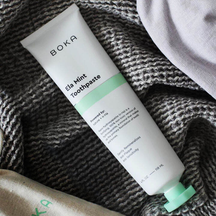 Boka Ela Mint Natural Toothpaste (Authentic) 4oz NanoHydroxyapatite
