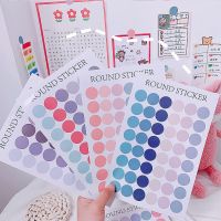 Round Sticky Notes Memo Pad Diary Stationary Scrapbook Decorative Cute Multicolor Mini N Times Sticky