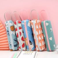 QGT6G0เครื่องเขียนกันน้ำความจุสูงการ์ตูนสัตว์นักเรียนเรียนรู้ผ้าใบ Pouch Pensil กล่องดินสอกล่องดินสอกระเป๋าดินสอ