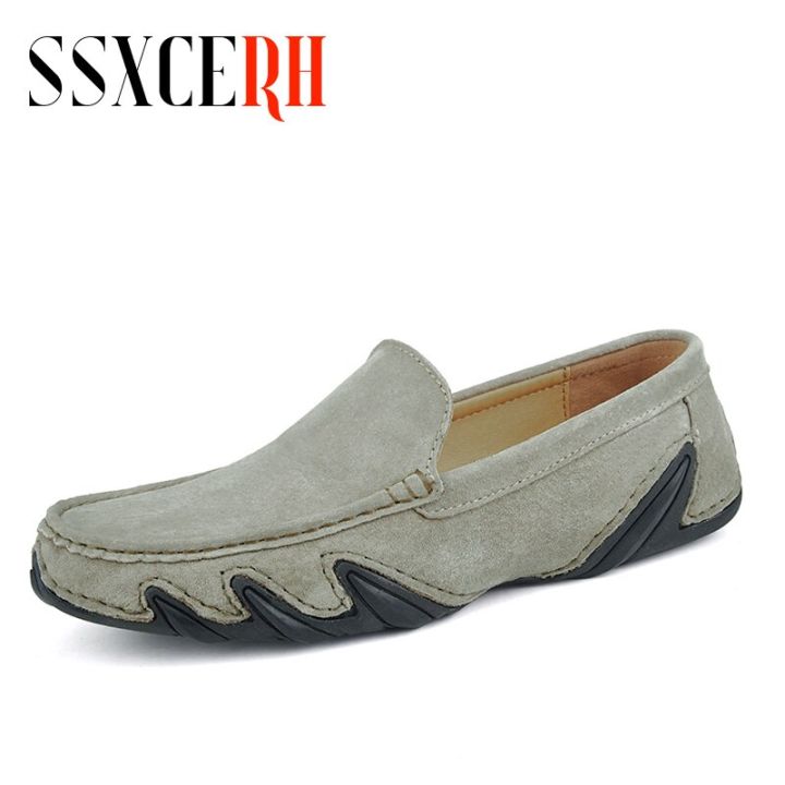 New Brand High Quality Men Loafers Leather Breathable Men's Casual Shoes  Men Driving Oxfords Shoe Flats Moccasins Shoes 38-47 