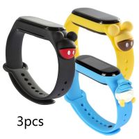 ❁✌✾ 3PCS Suitable for Mi Band 5 Cartoon Bracelet Smart Watch Strap Replaceable Xiaomi Mi Band 5 Strap Silicone Bracelet Sports Wri