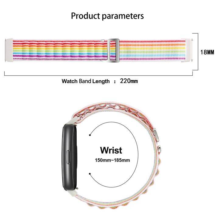 สำหรับแถบ-huawei-7วงนาฬิกาไนลอนวง-สีดำ