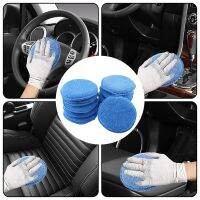 5/6/8/9/10 pcs Car Wax Sponge Car Cleaning Vehicle Accessories Foam Applicator Dust Remove Auto Care Polishing Pad Detailing Adhesives Tape