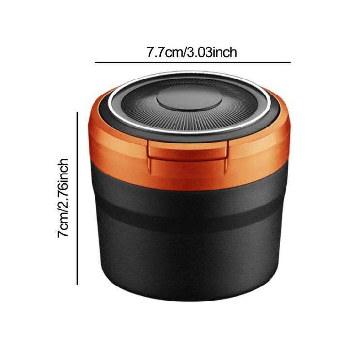 ที่เขี่ยสำหรับรถ-cool-ashtrays-สำหรับรถที่เขี่ยพร้อมฝาปิดที่เขี่ยแบบพกพาพร้อมไฟ-led-ถังขยะรถยนต์ขนาดเล็กสำหรับเดินทางกลางแจ้ง