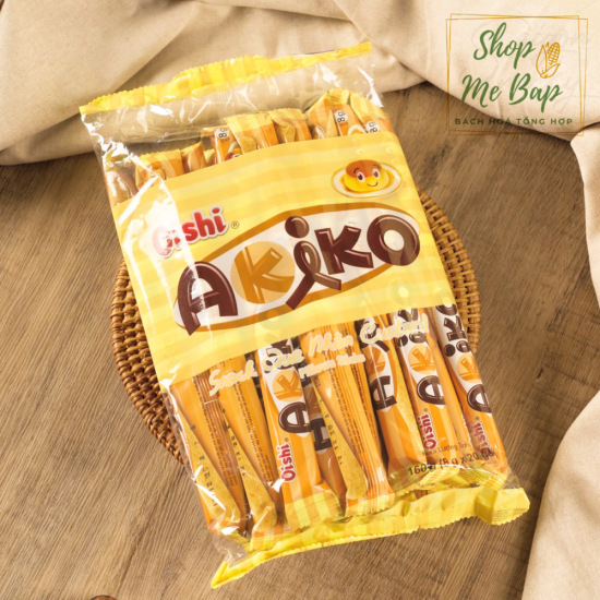 Túi 20 que bánh snack que akiko oishi 160g - shop mẹ bắp hsd 04 2023 - ảnh sản phẩm 4