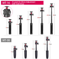 น้ำ MT-16ยืดมินิ Vlog ขาตั้งกล้องที่มีรองเท้าเย็นสำหรับไมค์ไฟ LED S elfie ติดเว็บแคมขาตั้งกล้องสำหรับ DSLR GoPro