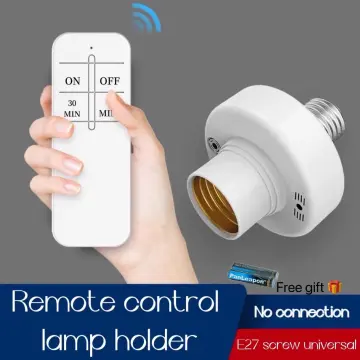 E27 Wireless Remote Control Light Lamp Socket Bulb Base Adapter Holder  Timing US