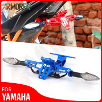 สำหรับ YAMAHA T RACER 7 Gt 9 Gt 700 Gt 900 Gt T RACER 9 GT อุปกรณ์มอเตอร์ไซค์ใบอนุญาตหมายเลขทะเบียนกรอบที่วางยึดที่มีไฟ LED