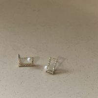 square cystal - morning.earrings