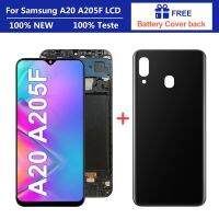 【YP】 6.4 Super AMOLED A20 A205 SM-A205F A205FN Display With Frame Digitizer Assembly