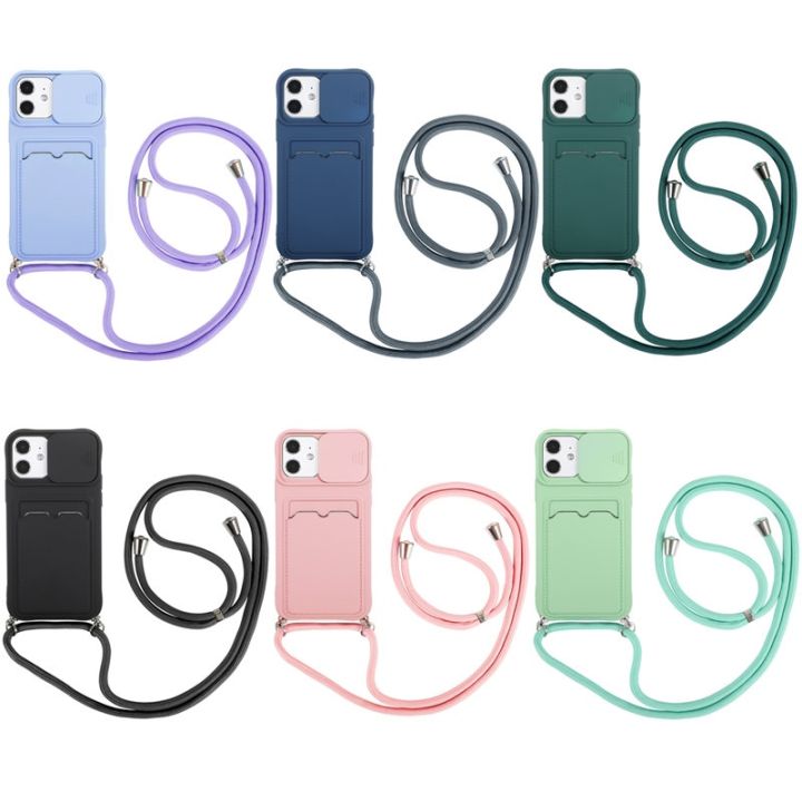 enjoy-electronic-lanyard-candy-color-phone-case-for-iphone-12-11-13-pro-max-x-xr-xs-max-14-pro-7-8-plus-se2020-shockproof-bumper-card-slot-cover