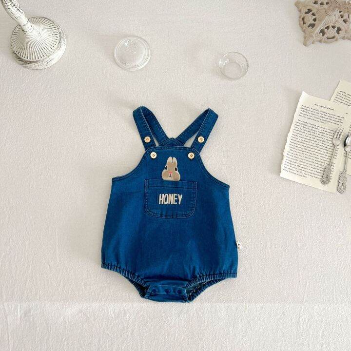 2pcs-ver-o-denim-coelho-macac-o-bodysuits-ruched-top-t-shirts-conjunto-de-roupas-para-beb-s-infantis-meninos-e-meninas-tamanhos-0-3y