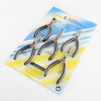 Pandahall 5pcs/set Steel DIY Jewelry Pliers Sets Kit Flat Nose Wire-Cutter End Cutting Pliers Side Cutting Bent Nose Plier